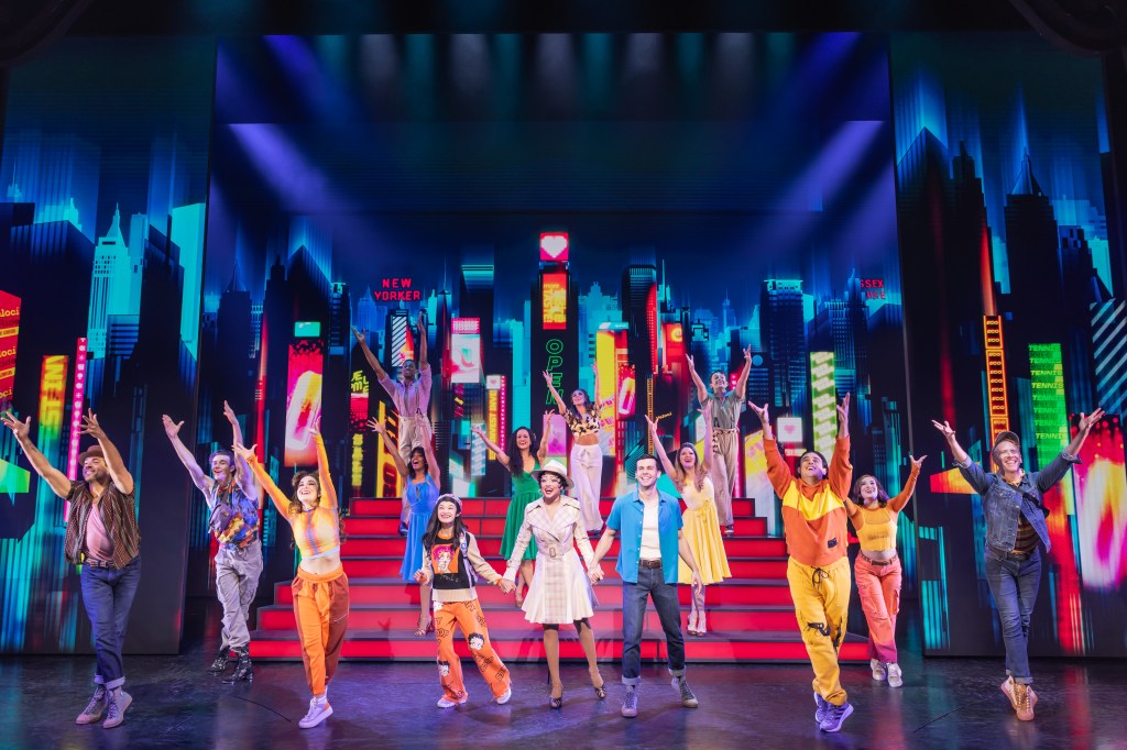 (L to R): Angelica Hale, Jasmine Amy Rogers, Ainsley Melham in 'Boop! The Musical' (Matthew Murphy and Evan Zimmerman © @MurphyMade and @EvZMM)