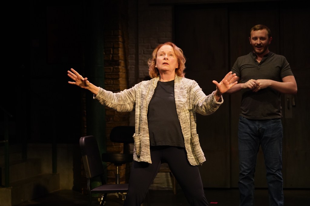 Kate Burton and Kevin Oliver Lynch in 'Irishtown' (Carol Rosegg)