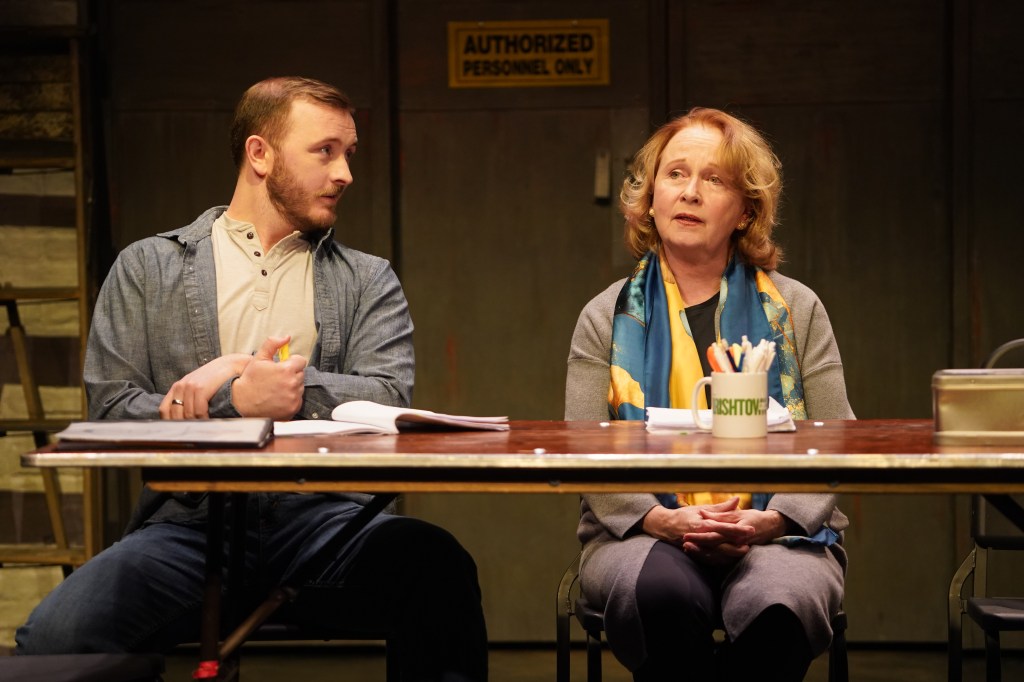 Kevin Oliver Lynch, Kate Burton in 'Irishtown' (Carol Rosegg)