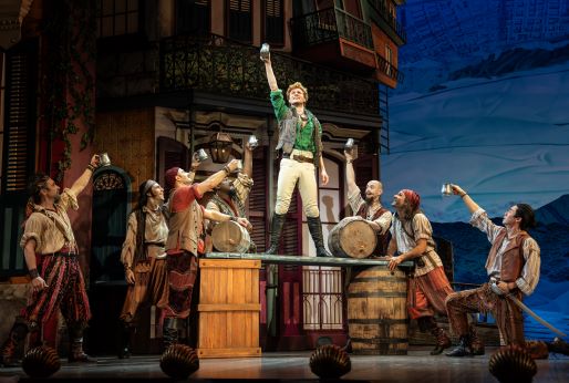 Nicolas Barasch and the company of 'Pirates! The Penzance Musical' (Joan Marcus)