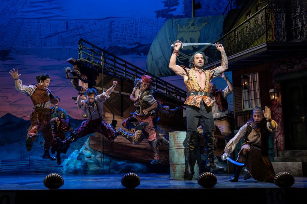Ramin Karimloo and company in 'Pirates! The Penzance Musical' (Joan Marcus)