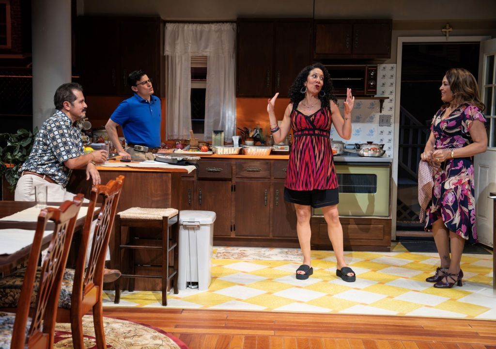 (L to R): John Leguizamo, Bradley James Tejeda, Sarah Nina Hayon, Luna Laren Velez in 'The Other Americans' (Joan Marcus)