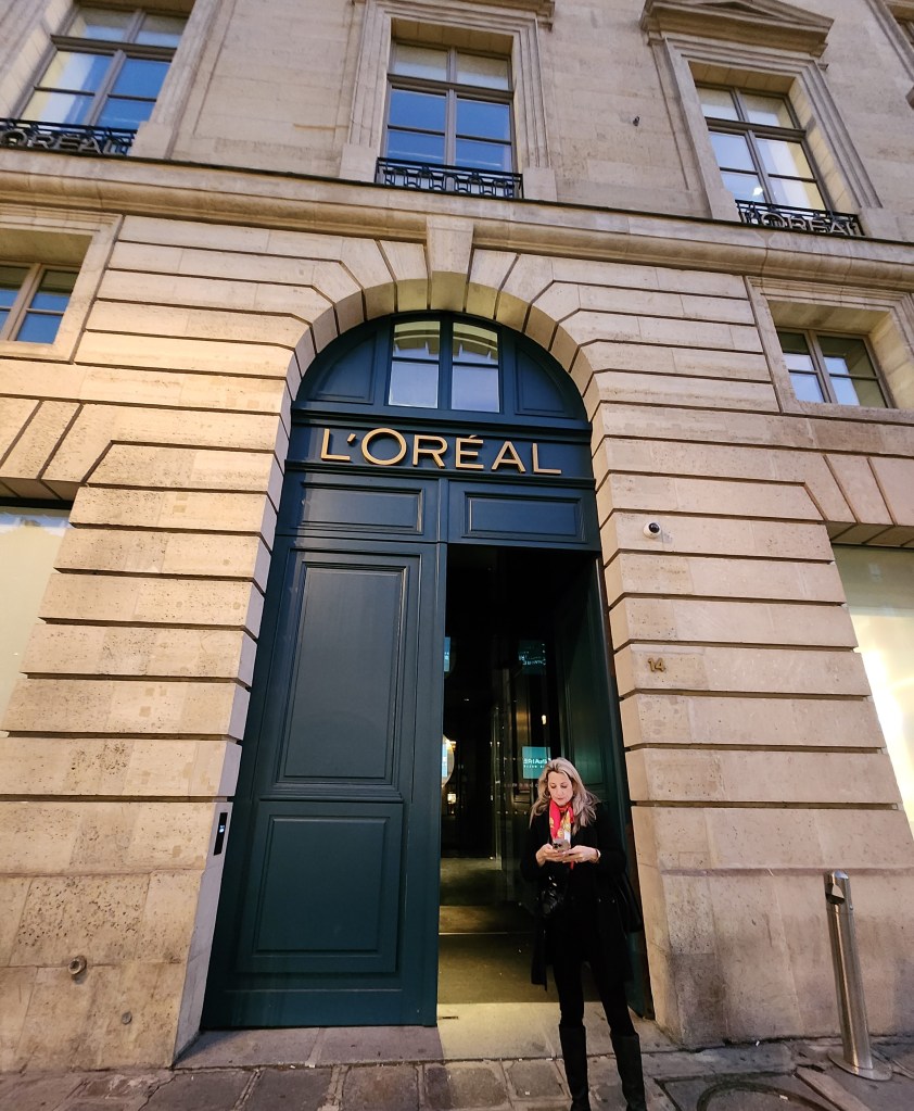 Rory standing in front of what may have been the location of the home of Baroness Pontalba. The mother-daughter team's research continues in an attempt to identify the specific details of the Paris-New Orleans connections (Carole Di Tosti).
