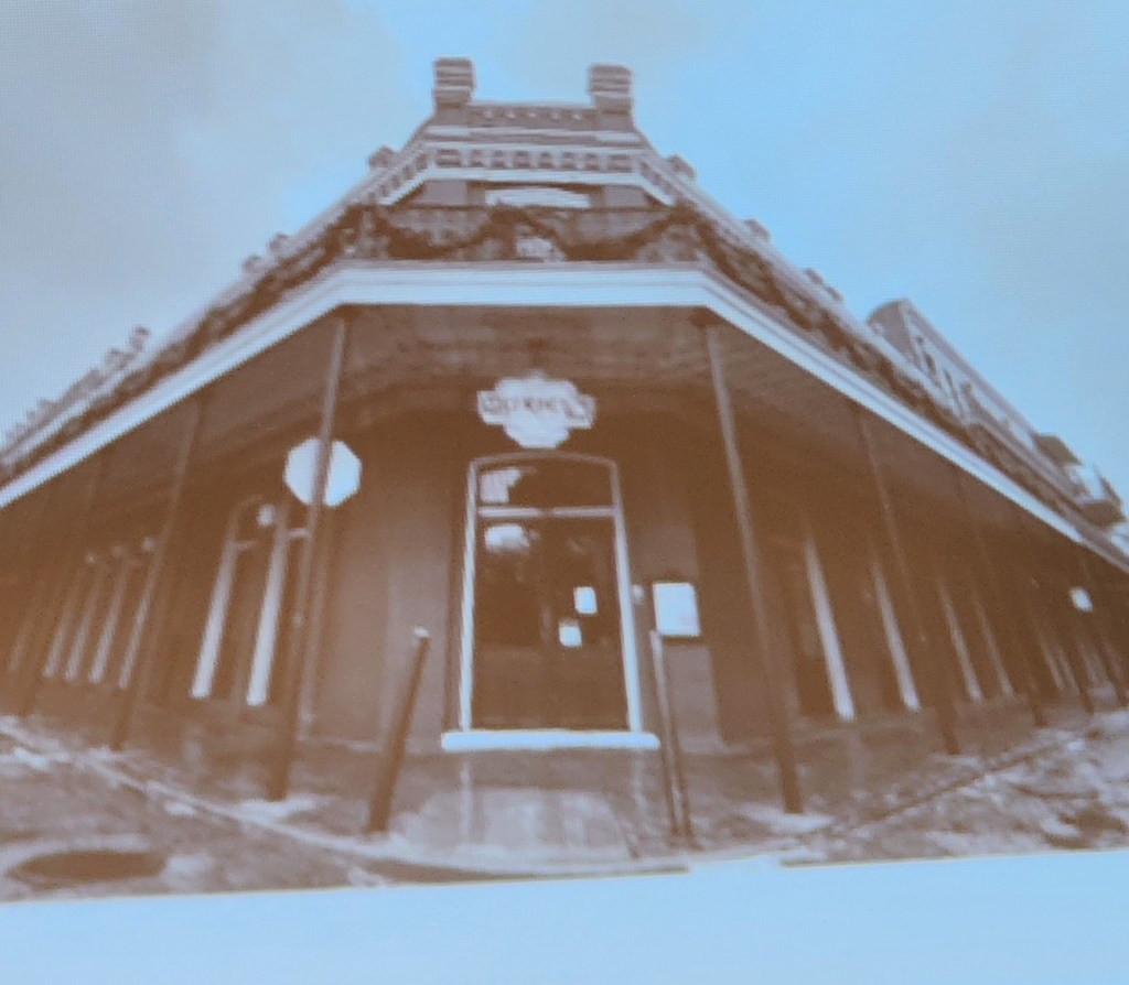 A photograph of Muriel's in New Orleans where the ghostly Pierre must be placated by the wait staff or he gets his revenge. Rory and Rosary discussed Pierre's exerting his power from beyond the grave at Muriel's Jackson Square. (Carole Di Tosti took the picture from presentation. It is also in the book.)