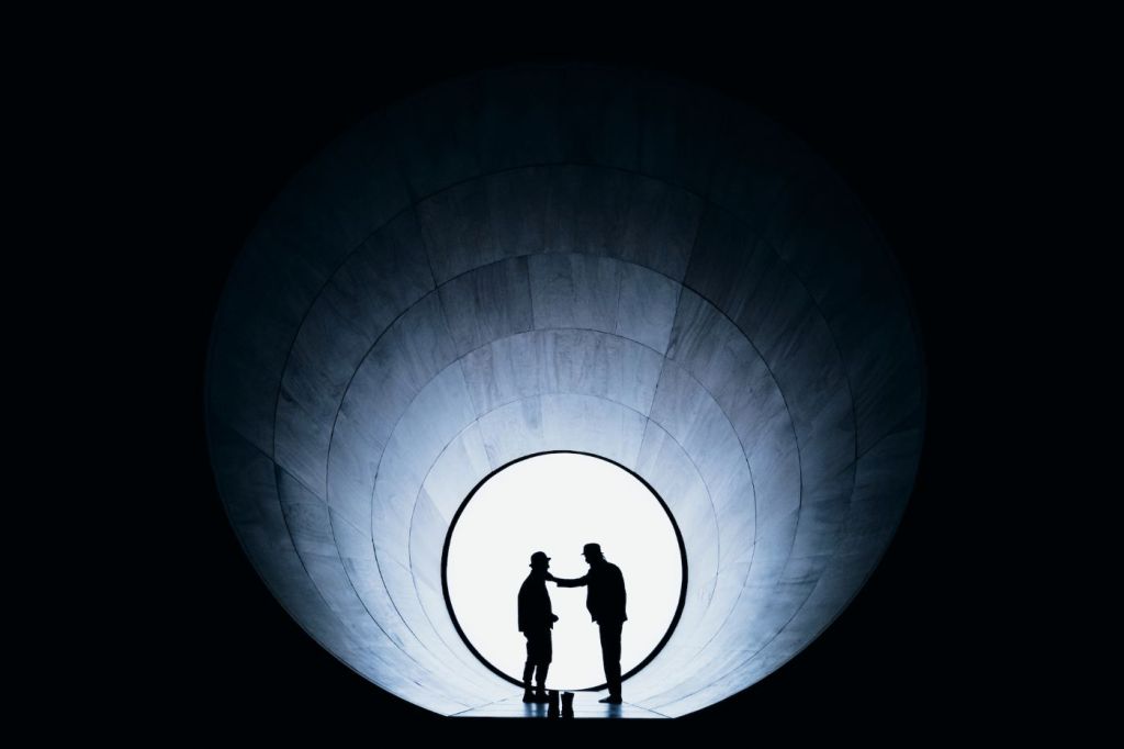 Alex Winter and Keanu Reeves in 'Waiting for Godot' (Andy Henderson)