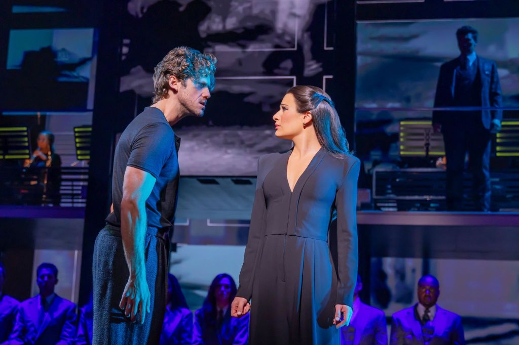 Aaron Tveit and Lea Michele in 'Chess' (Matthew Murphy)