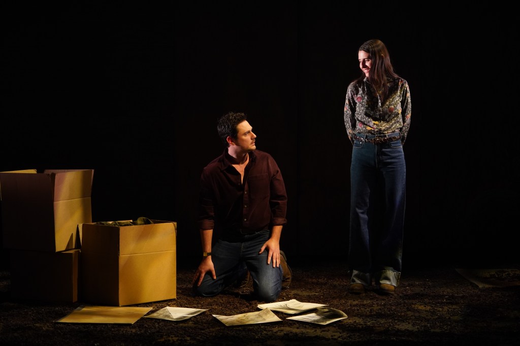 Tom Pecinka, Marianne Rendon in ';The Burning Cauldron of Fiery Fire' (Carol Rosegg)