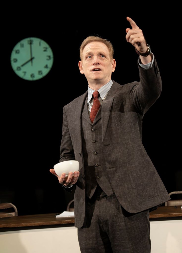 Scott Shepherd in Elevator Repair Service's 'Ulysses' at The Public Theater, in partnership with Under the Radar festival (Joan Marcus).
