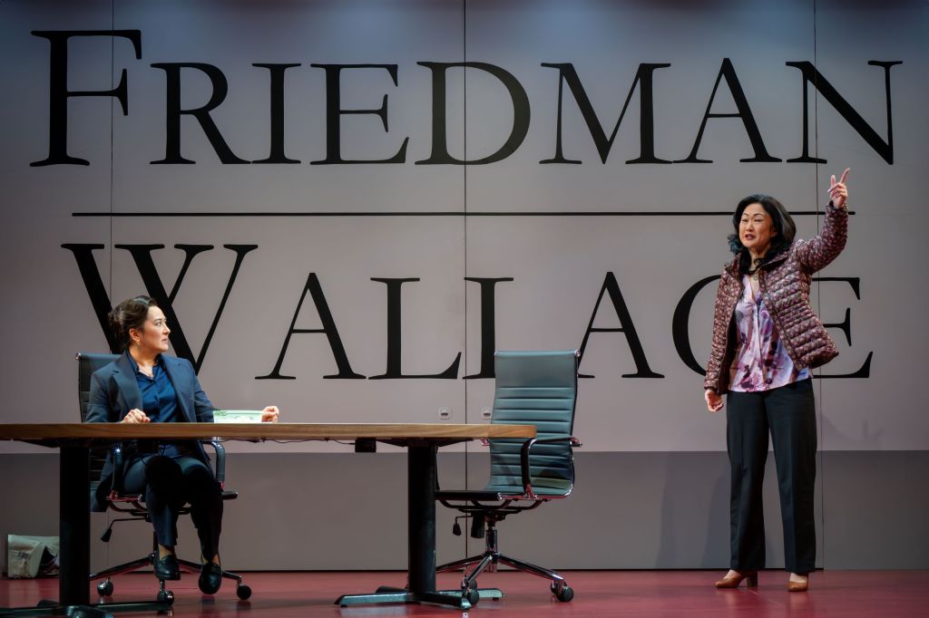 (L to R): Jennifer Ikeda, Jully Lee in 'Chinese Republicans' (Joan Marcus)