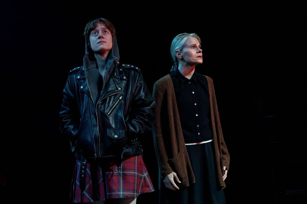 (L to R):Susannah Perkins, Ceila Keenan-Bolger in 'Antigone (This Play I Read in High School)' (Joan Marcus)