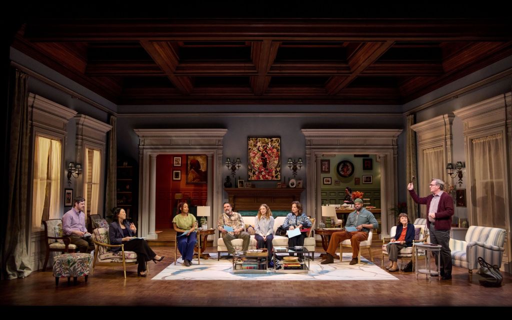 Michael Esper, Jeena Yi, Anika Noni Rose, Ricardo Chavira, Kayli Carter, Margaret Colin, Carl Clemons-Hopkins, Marylouise Burke, Richard Thomas in MTC's 'The Balusters' (Jeremy Daniel)