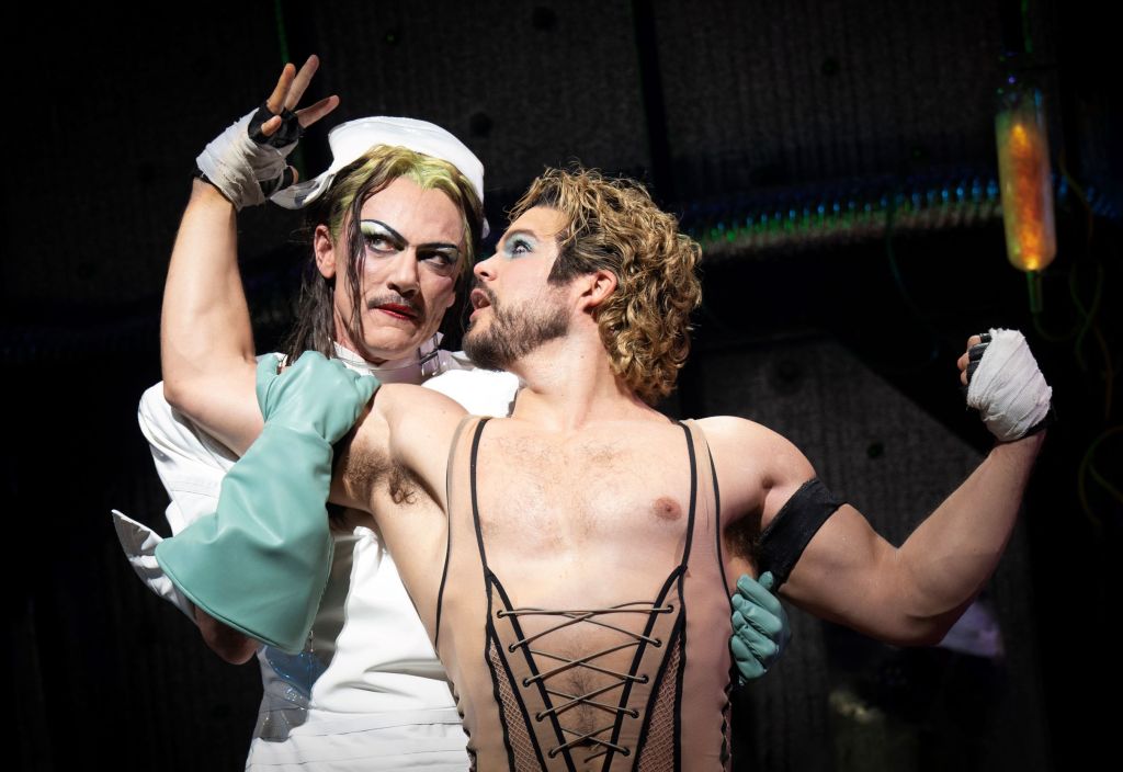 (L to R): Luke Evans, Josh Rivera in 'The Rocky Horror Show' (Joan Marcus)