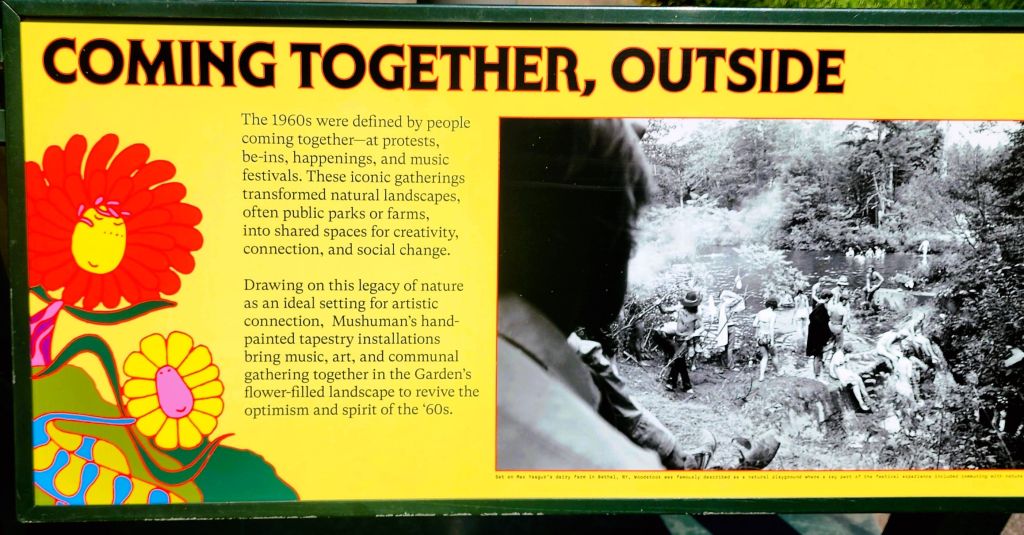 Don't forget to read the signage for Flower Power to fully appreciate and enjoy the exhibit, NYBG (Carole Di Tosti)