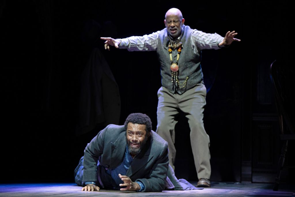 (Standing) Ruben Santiago-Hudson, Joshua Boone in 'Joe Turner's Come and Gone' (Julieta Cervantes)