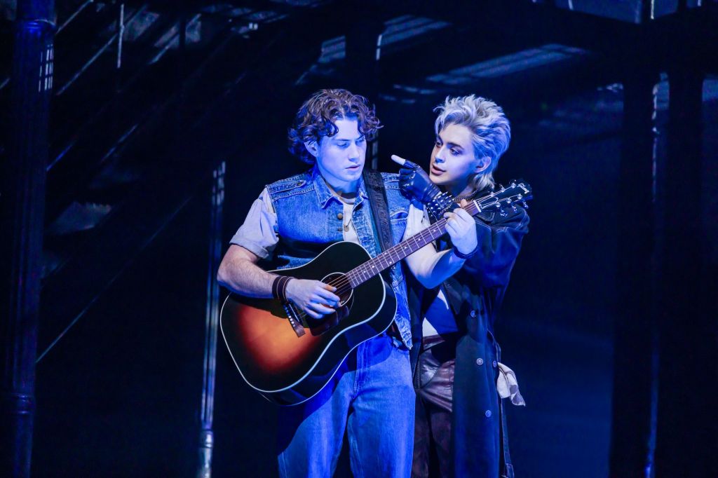 (L to R): LJ Benet, Ali Louis Bourzgui in 'The Lost Boys' (Matthew Murphy)