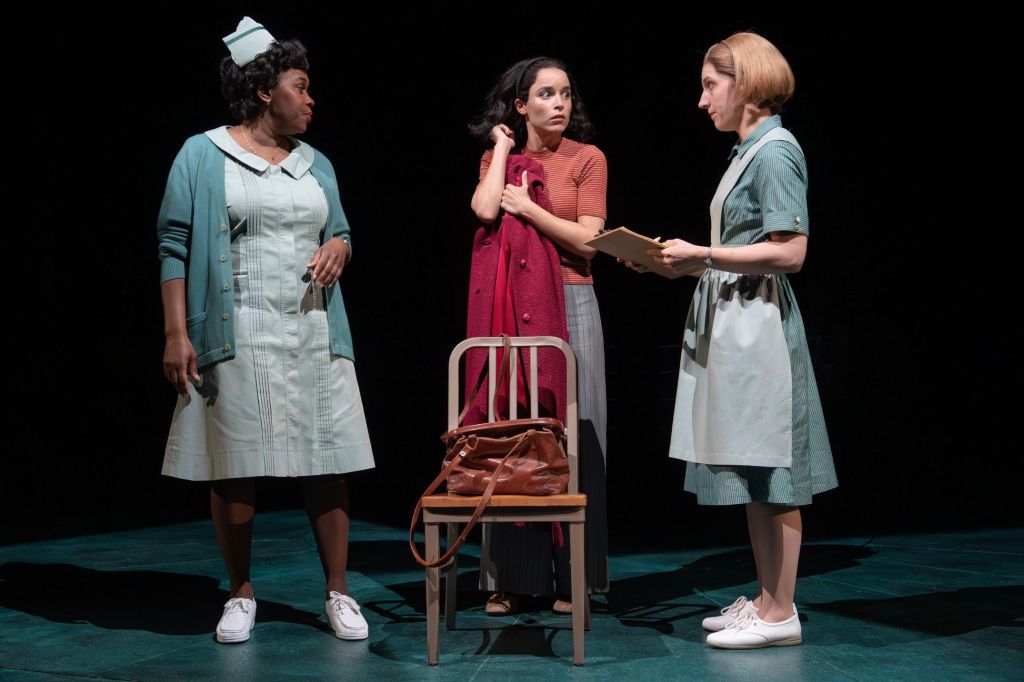 (L to R): Ta'rea Campbell, Juliana Canfiield, Lauren Jeanne Thomas in 'Girl, Interrupted' (Joan Marcus)