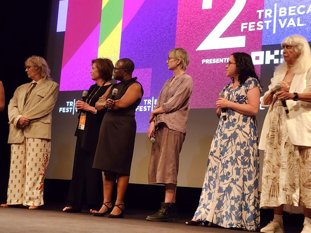 The writers featured in 'Hollywood Does Abortion' after the world premiere screening at Tribeca Festival (Carole Di Tosti)