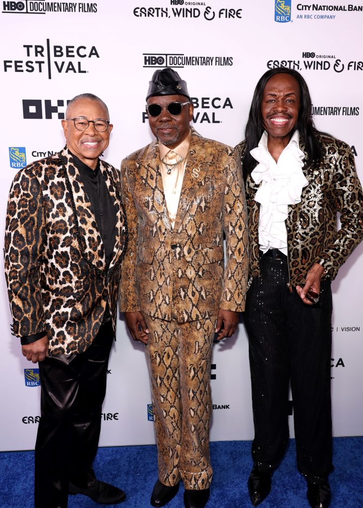 (L to R): Ralph Johnson, Philip Bailey, Verdine White at the world premiere of HBO's 'Earth, Wind & Fire' documentary (Getty Images).