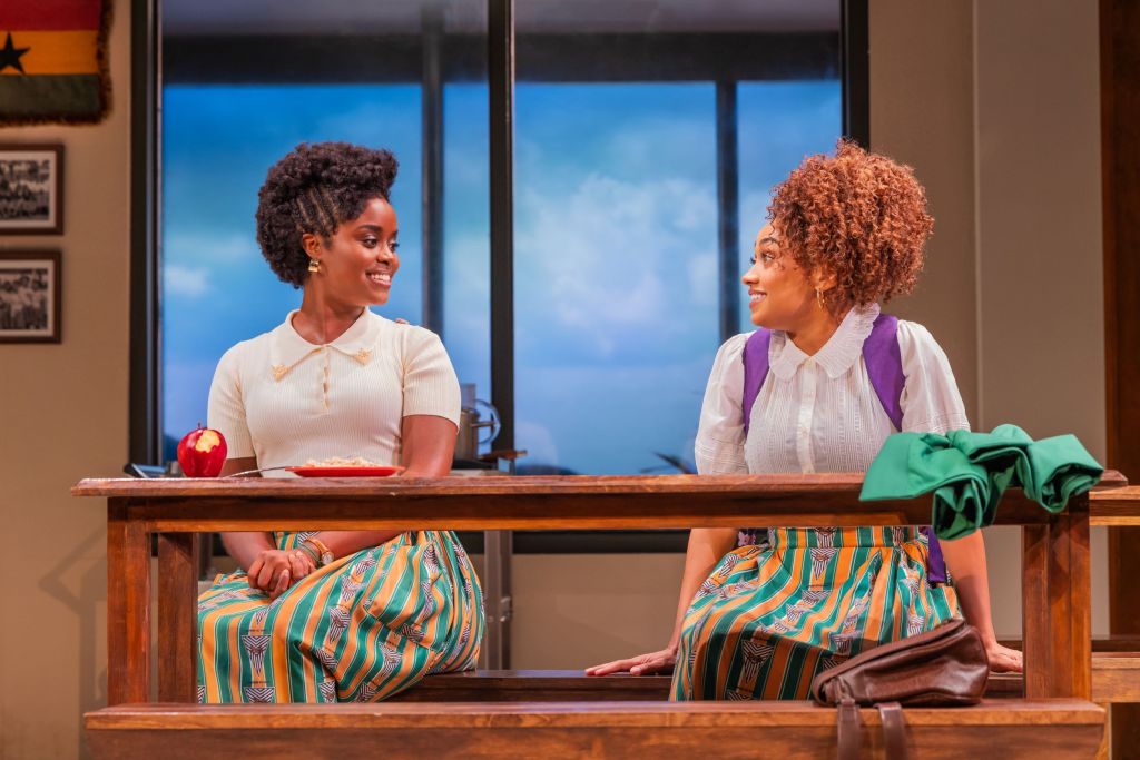 Denée Benton and Jasmine Amy Rogers in 'School Girls; or, the 'African Mean Girls Play'. (Matthew Murphy)