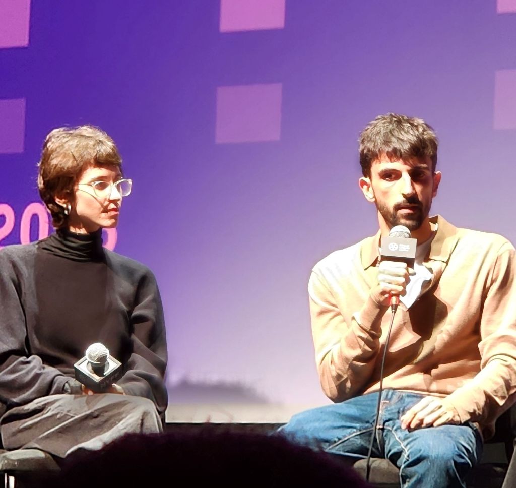 Rachel Szor, Yuval Abraham at the 64th NYFF Q and A after the screening of 'NAZA' (Carole Di Tosti)