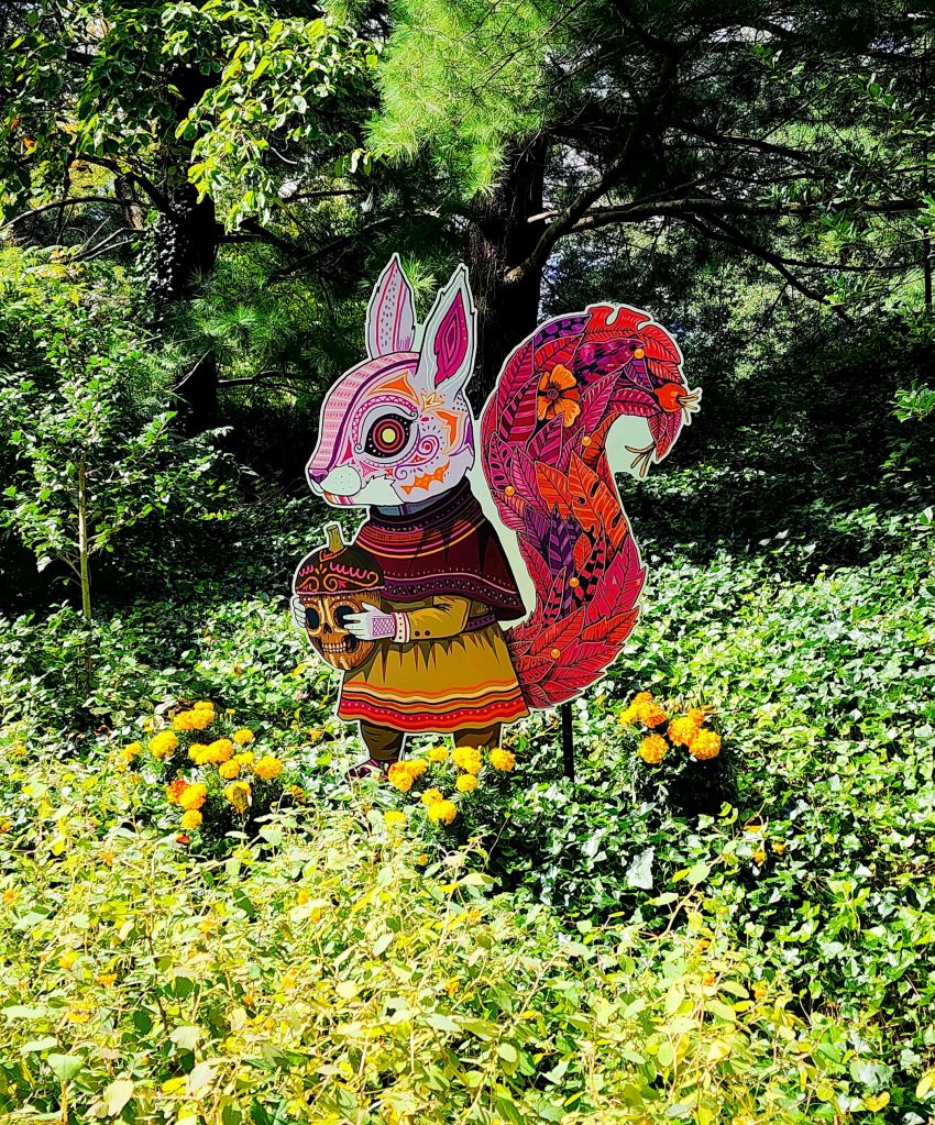 Squirrel spirit guide (alebrijes) 'Dia de los Muertos,' Everett Children's Adventure Garden, NYBG (Carole Di Tosti)