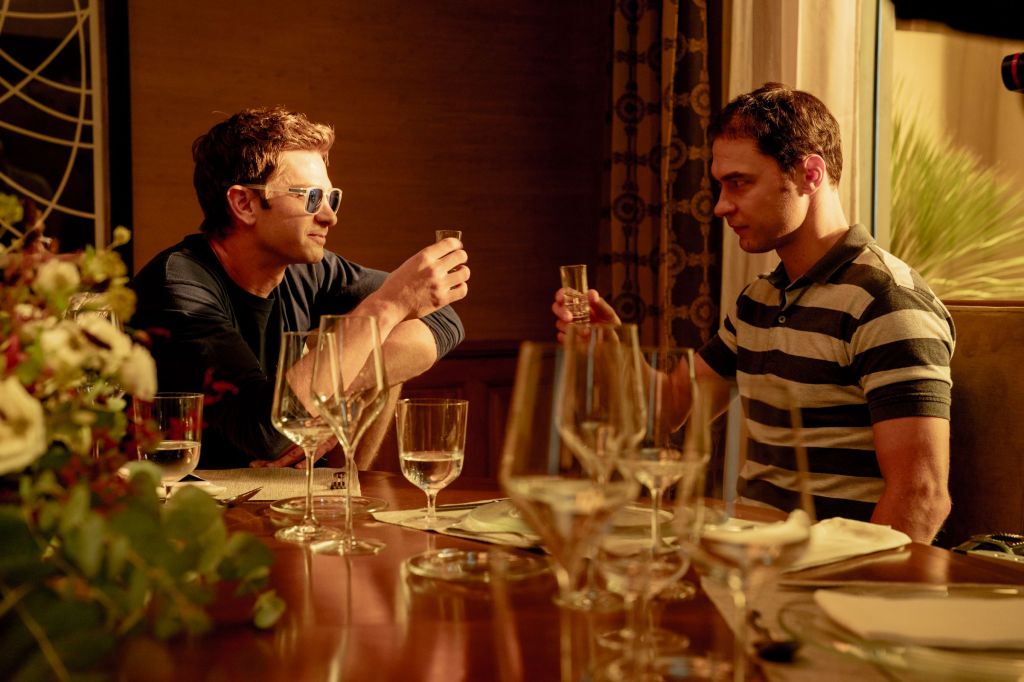 (L to R): Andrew Garfield, Yura Borisov in 'Artificial' (courtesy of NYFF 2026 and Neon)